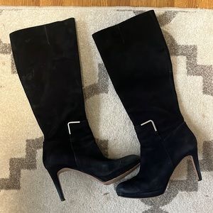 Nine West Knee High black booties- size 9M